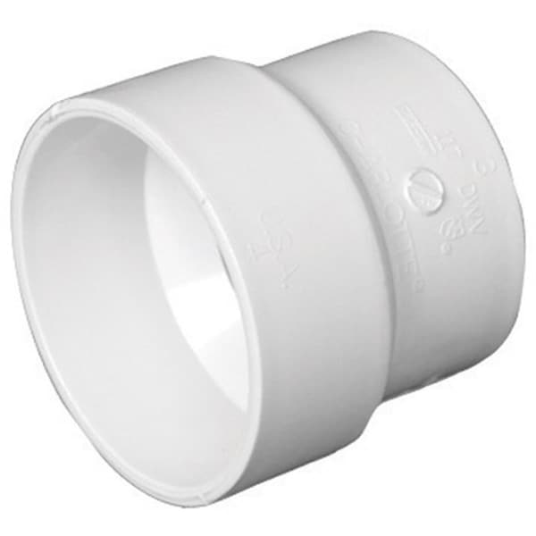 Pinpoint 4 x 4 in. PVC-Dwv Sewer Pipe Adapter Coupling PI153202 - main